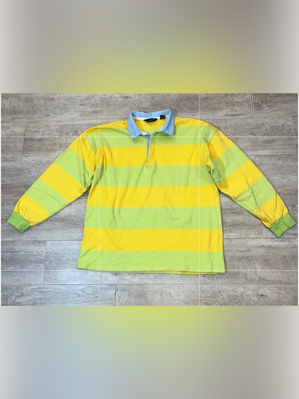J. Crew Men’s Vintage Oarsman Cotton Rugby Shirt Size XL